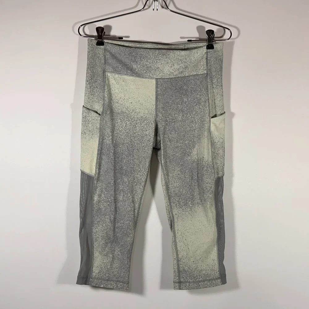 Lululemon Speed Up Crop Mesh 21" Leggings Women Size 8